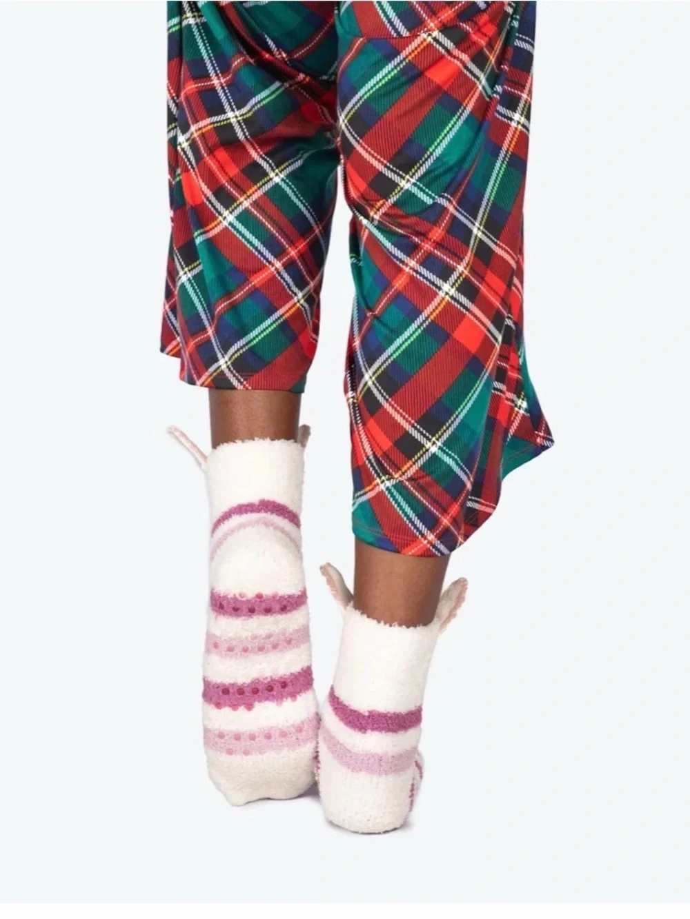 Lug Trolley Friends Cat Sock Set of Two with Grippers NWT
